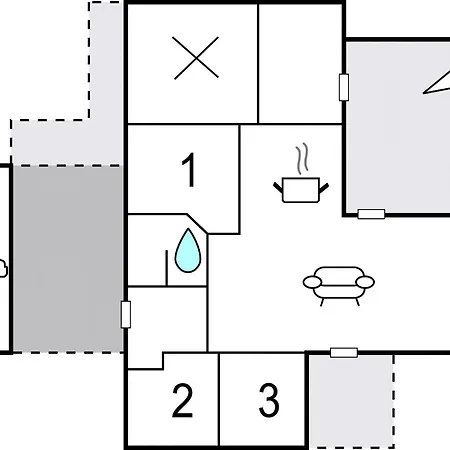 Three-bedroom In بيت للعطل Blåvand